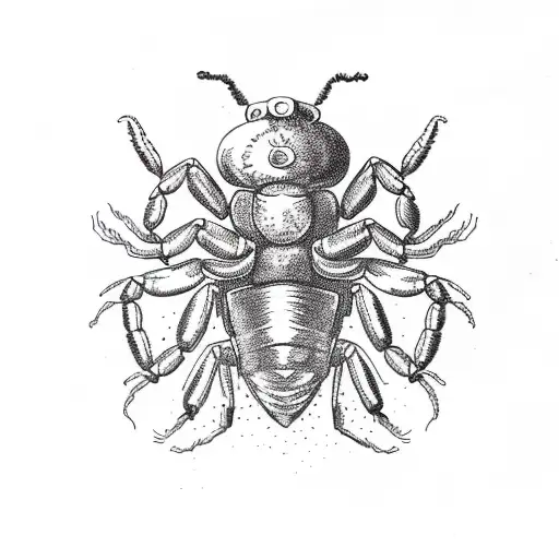 a scorpion destroying a heart tattoo design idea