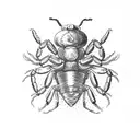 a scorpion destroying a heart tattoo design idea