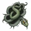 snake skin This tattoo tattoo design idea