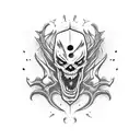 scary monster tattoo design idea