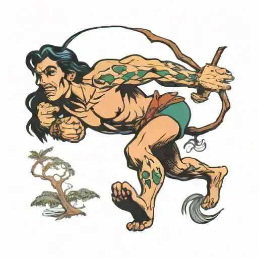 tarzan tattoo design idea