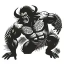 tarzan tattoo design idea