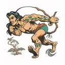 tarzan tattoo design idea