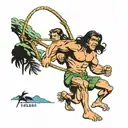 tarzan tattoo design idea