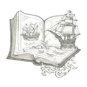 BOOK OF HISTORY tattoo design idea