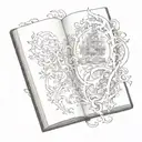 BOOK OF HISTORY tattoo design idea