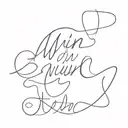 Quote Win tattoo design idea