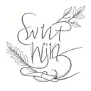 Quote Win tattoo design idea