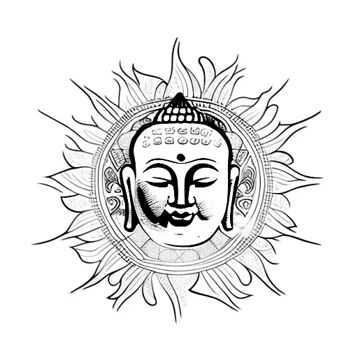 Buddha tattoo design idea