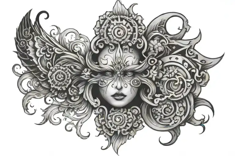 bipolar disorder tattoo design idea