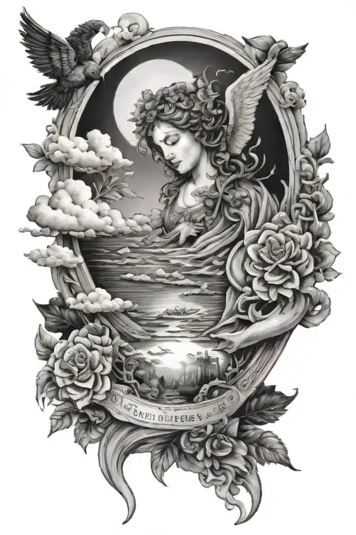If heaven were an earth tattoo design idea