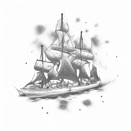Burn the Ships with religious aspect tattoo design idea