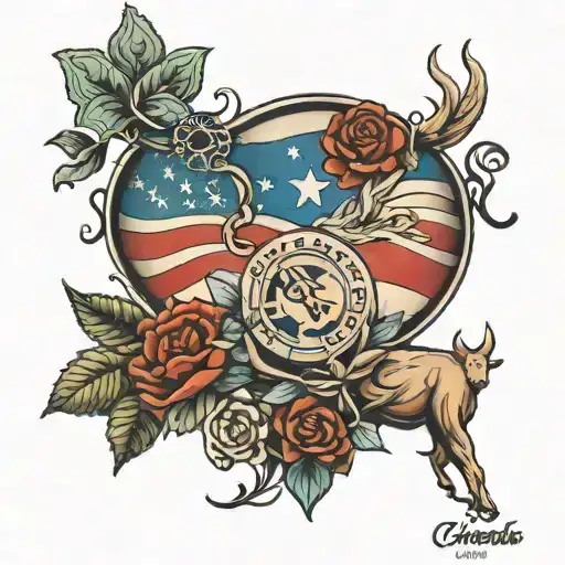 Colorado Texas family tattoo design idea