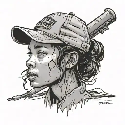 Clementine from The Walking Dead  tattoo design idea