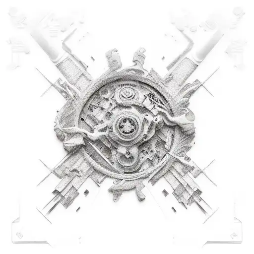 Nails tech tattoo design idea