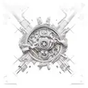 Nails tech tattoo design idea