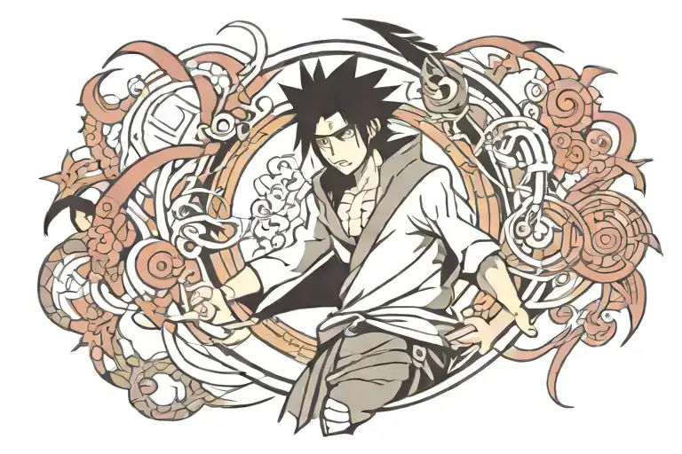Sasuke Uchiha tattoo design idea