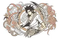 Sasuke Uchiha tattoo design idea