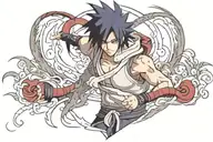 Sasuke Uchiha tattoo design idea