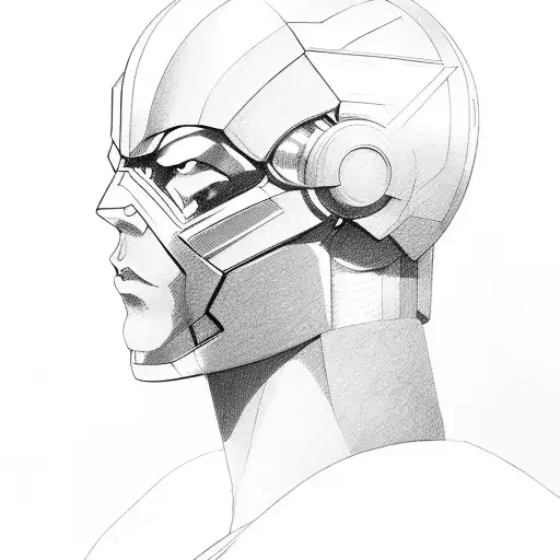 Cyborg Superman tattoo design idea