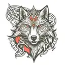 witcher, wolf amulet tattoo design idea
