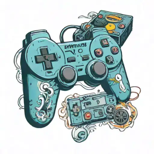 PlayStation controller tattoo design idea