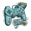 PlayStation controller tattoo design idea