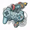 PlayStation controller tattoo design idea