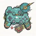PlayStation controller tattoo design idea