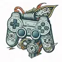 PlayStation controller tattoo design idea
