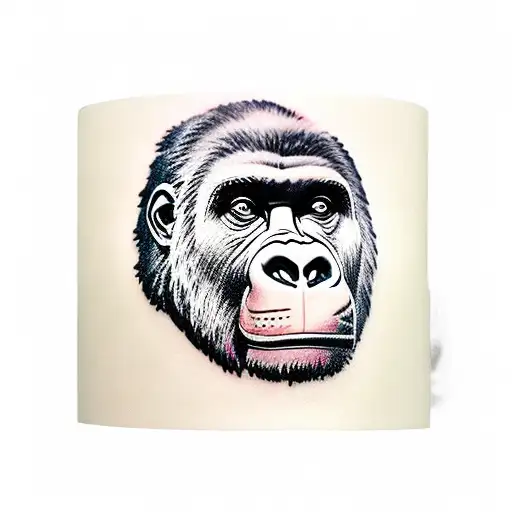 berlin gorilla banksy tattoo design idea