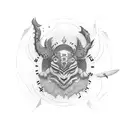 a logo for tomo tattoo design idea