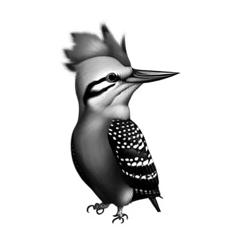 a woodpecker tattoo design idea