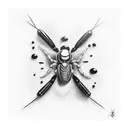 black widow tattoo design idea