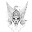 uccello fenice rinascita  tattoo design idea