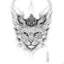 fenice tattoo design idea