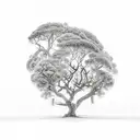 cork oak tree tattoo design idea