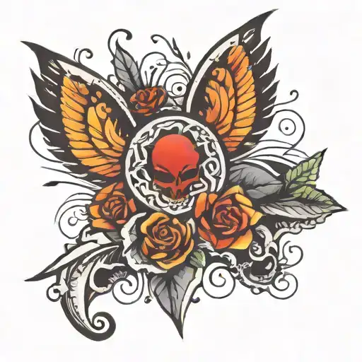 pain and recovery   tattoo design idea