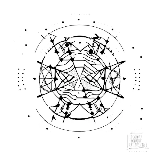 un texte : " TETRA LYRES" qui forme une montagne tattoo design idea