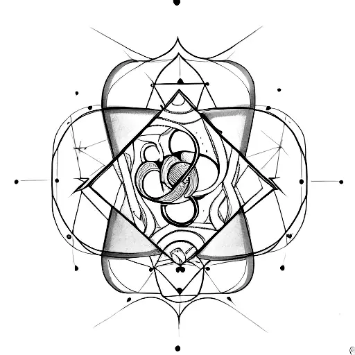 un texte : " TETRA LYRES" tattoo design idea