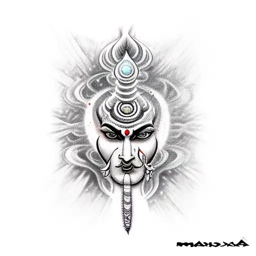 mahadev tattoo design idea