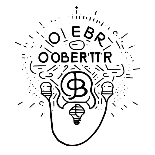 A minimalist tattoo of a lightbulb with the word 'sober' inside it, symbolizing the client's passion for sobriety and the inspiration found in light tattoo design idea