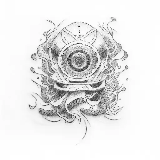 arm band tattoo with japanese waves tattoo design idea