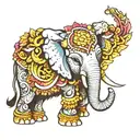 Indian elephant tattoo design idea