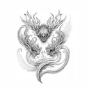another in the fire tattoo design idea