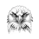 Eagle Holding tattered flag  tattoo design idea