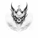 baby demon  tattoo design idea