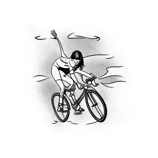 swim bike and run in California tattoo design idea