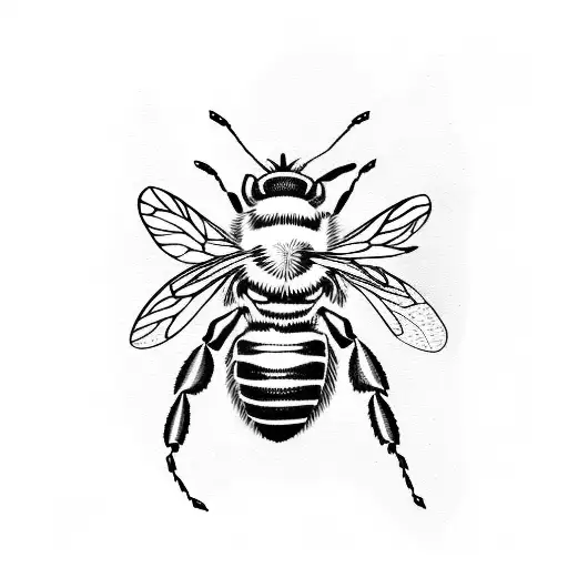 Honey Bee tattoo design idea