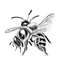Honey Bee tattoo design idea